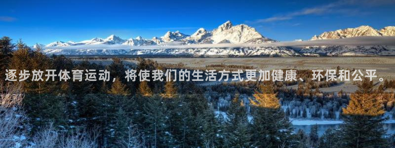 意昂4注册：逐步放开体育运动，将使我们的生活方式更加健康、环保和公平。