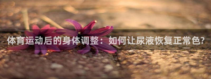 福建意昂机电股份公司：体育运动后的身体调整：如何让尿液恢复正常色?