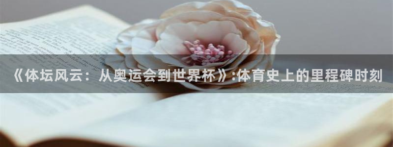 佛山市南海意昂机电仪器有限公司：《体坛风云：从奥运会到世界杯》:体育史上的里程碑
